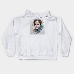 watercolors of Emma Kids Hoodie